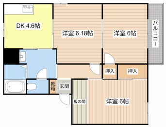 間取図 プロスパー・K A棟