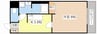 ティ・ア・モ―ル 1Kの間取り