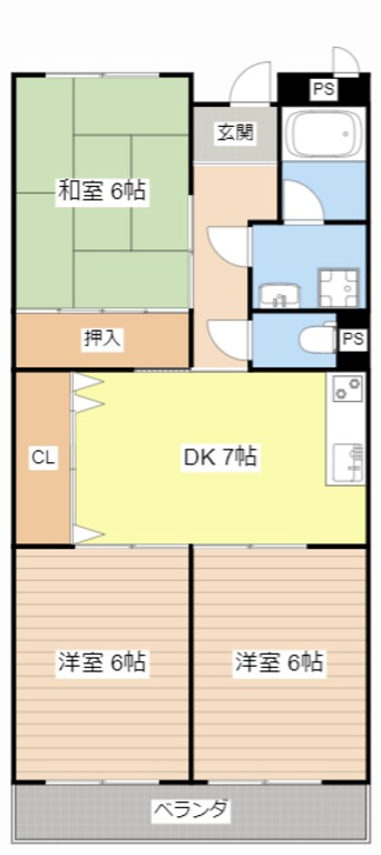 間取図 リンピア　幸