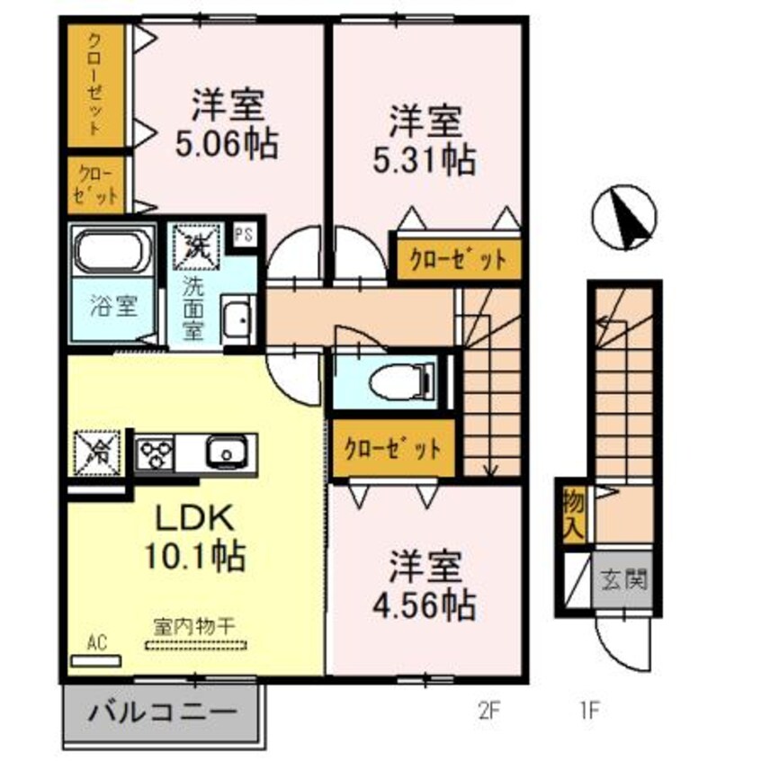 間取図 ノーブル萩