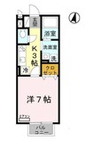 グランシャリオ 1Kの間取り