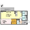 D-ROOMルシエル 1LDKの間取り