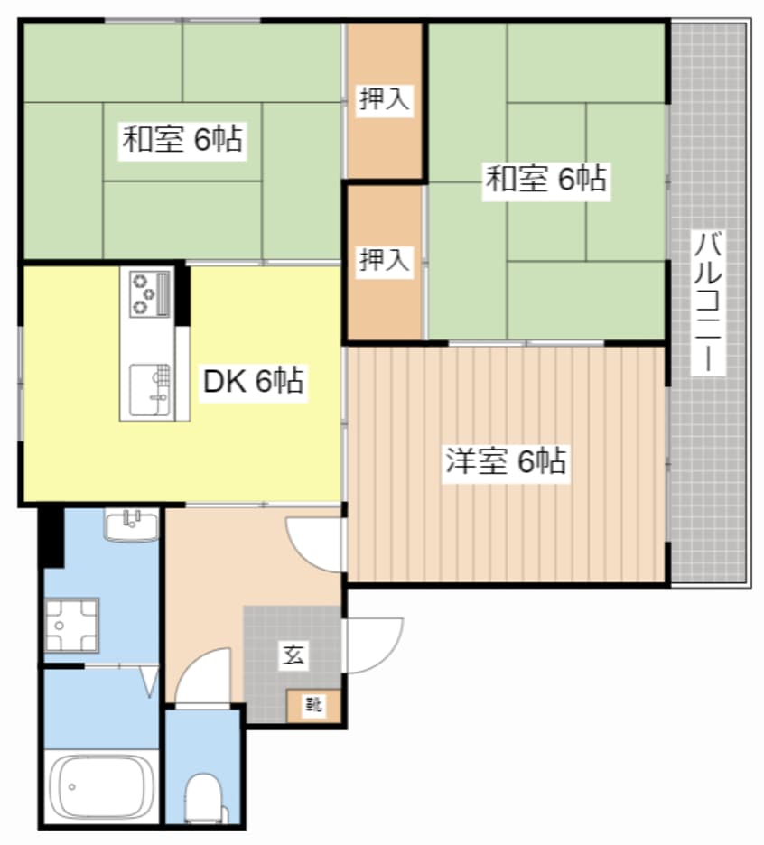 間取図 グローリーマンション