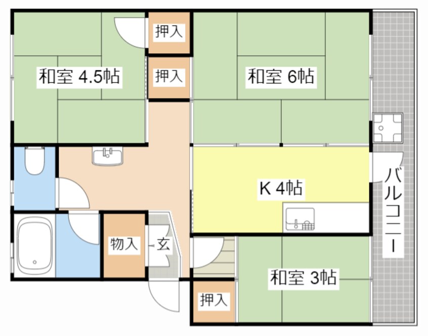 間取図 梅が丘マンション