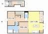 Woodstock Nest 2LDKの間取り