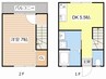 モルゲンロート 1DKの間取り