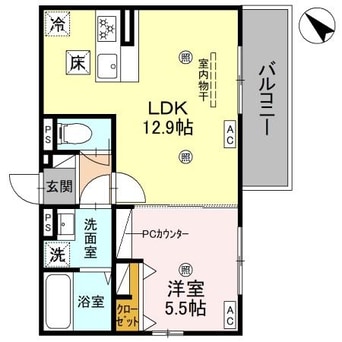 間取図 D-ROOM平井A棟
