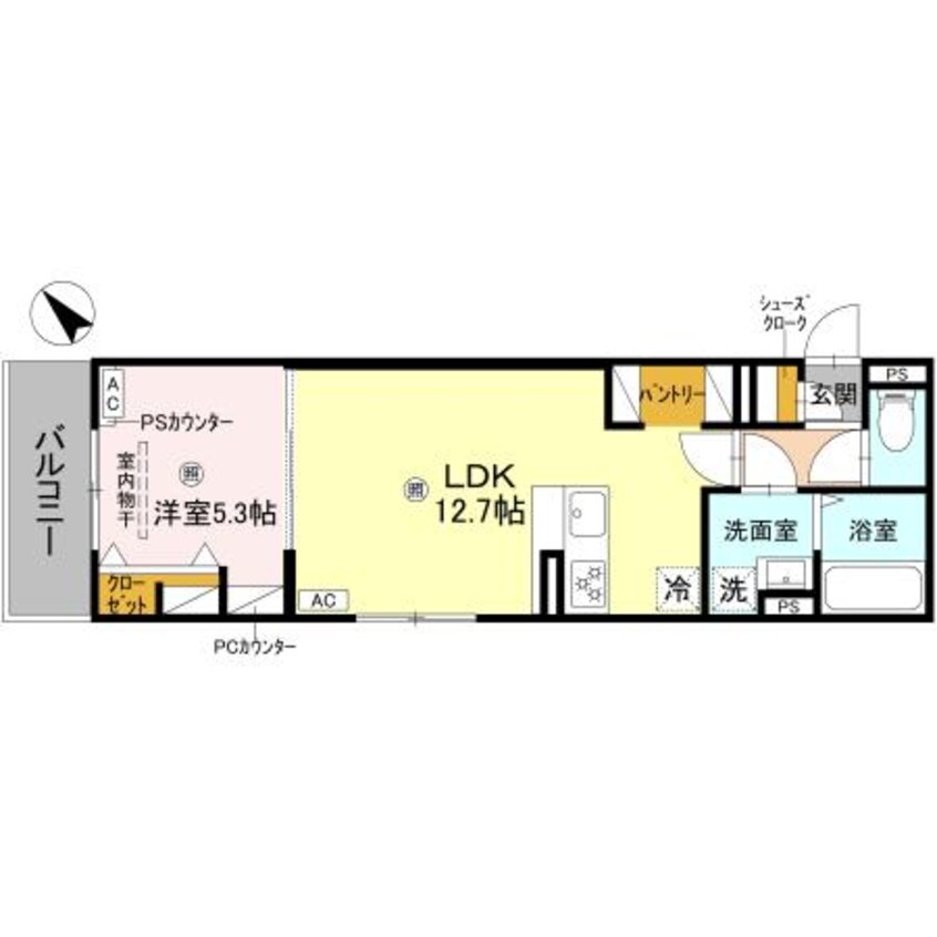 間取図 D-ROOM平井B棟