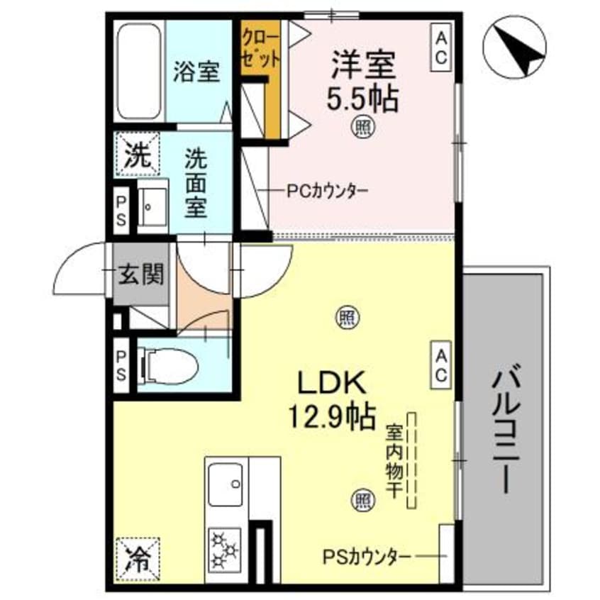 間取図 D-ROOM平井B棟