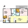 D-ROOM平井C棟 2LDKの間取り