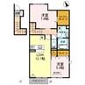 ブルームコート 2LDKの間取り