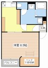 マ・メゾンⅢ 1DKの間取り