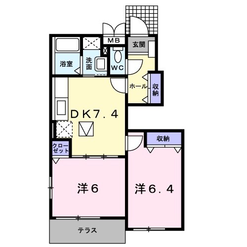 間取り図 ベル　プリムローズⅡ