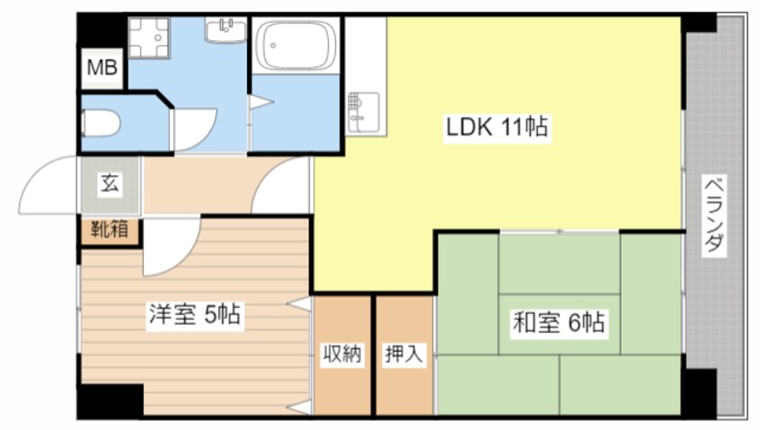 間取図 ふぁみーゆ貴生川