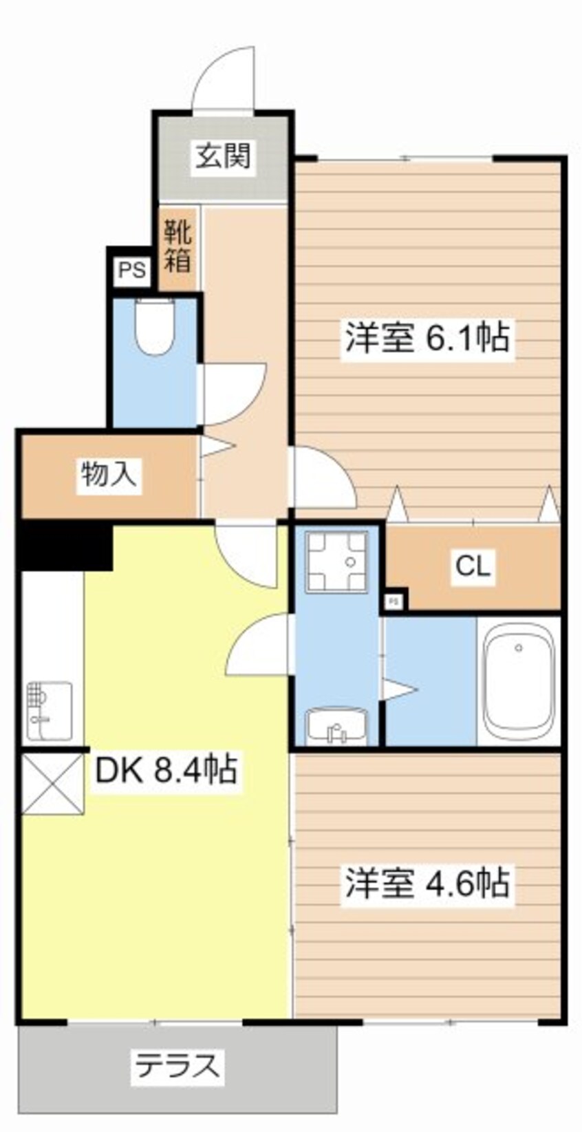 間取図 カーサ西の宮