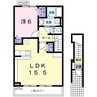 フィセル 1LDKの間取り