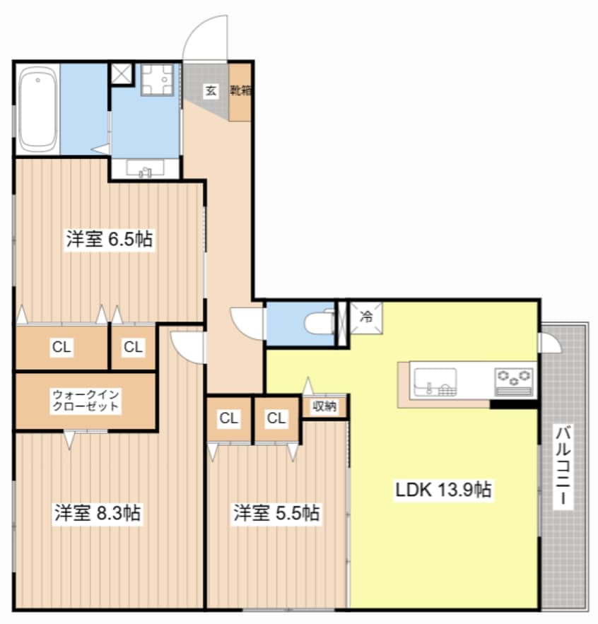 間取図 コルヌコピア