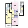 プレッソ　メゾン　Ｓ 2LDKの間取り