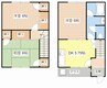 テラスハウス和 3DKの間取り