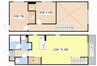 R-6Court 2LDKの間取り