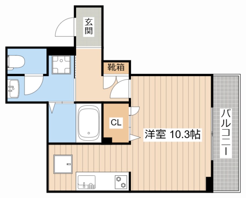 間取図 エアフォルク河原