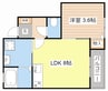 ハイム　豊 1LDKの間取り