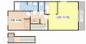 ＭＡＩＳＯＮ　ＡＶＥＮＩＲ　Ｊ’ＮＯＳ 1LDKの間取り