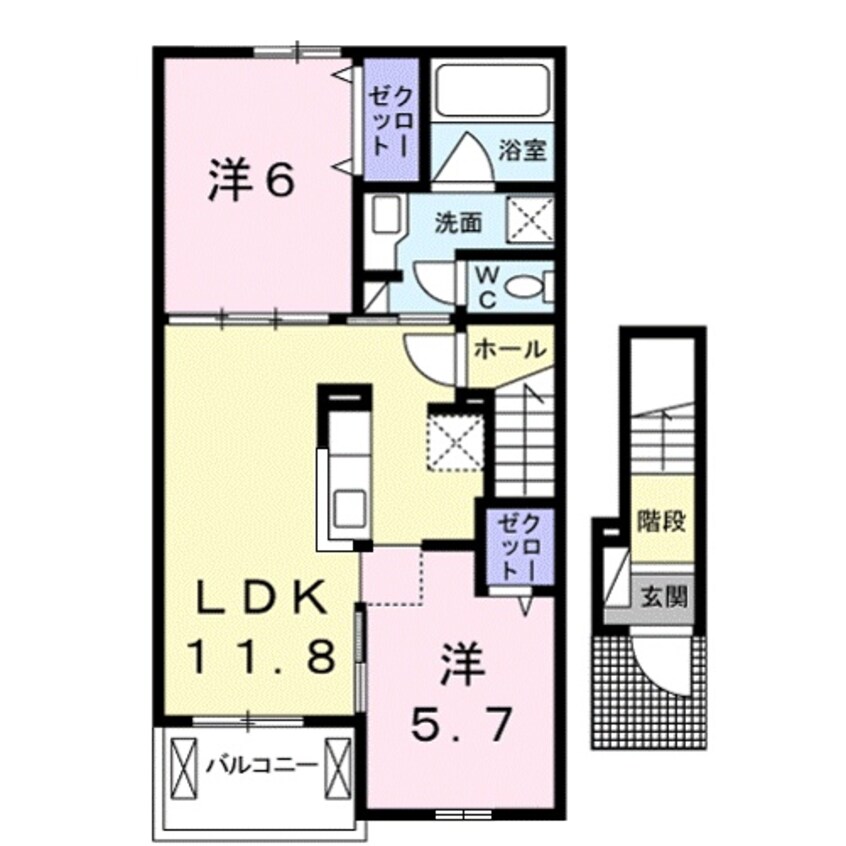 間取図 ラズベリー　コート