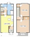 シャルマンコーポ 2LDKの間取り