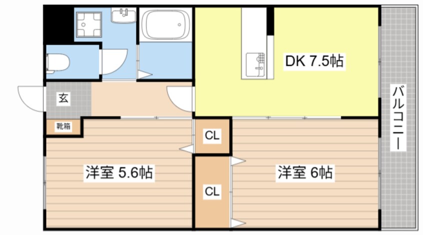 間取図 Kマンション貴生川