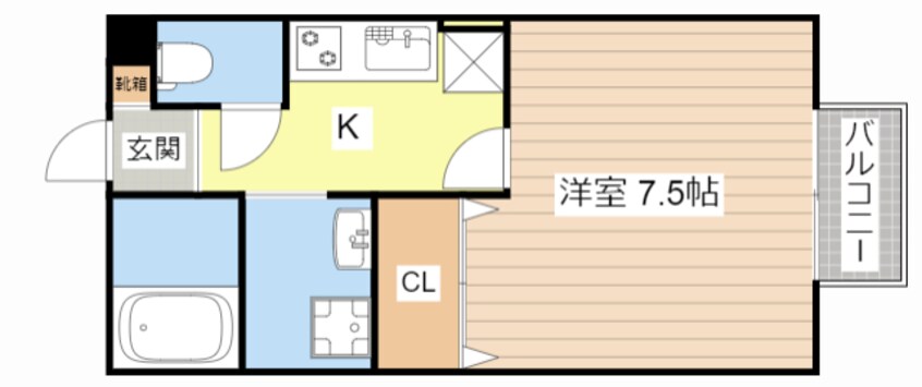 間取図 藤井ハイツ虫生野