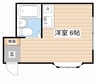 プールブゥ 1Rの間取り