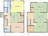 菩提寺西3丁目貸家 5DKの間取り