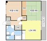 ロイヤル伊勢 2LDKの間取り