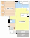 ユニヴァリィ　ビブレ 1LDKの間取り