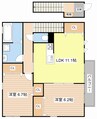 エルメゾンルーチェ 2LDKの間取り