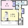 スプランディードⅠ 1LDKの間取り
