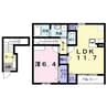 ソルボンヌ 1LDKの間取り