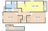 クラール・ミッテ 2LDKの間取り