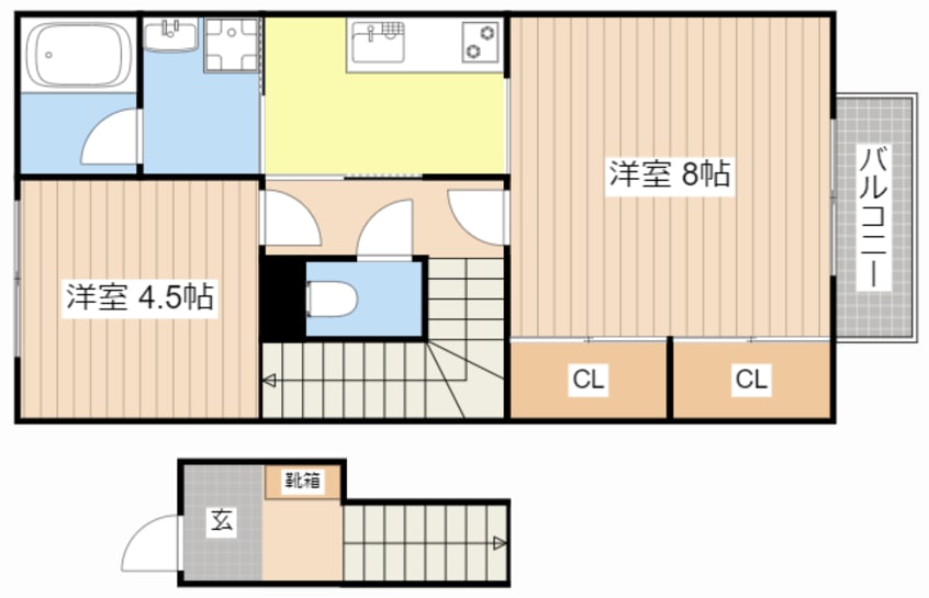 間取図 リクデロワB
