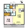メゾンドゥ　エスポワール 1LDKの間取り