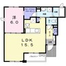サニーオーブⅡ 1LDKの間取り