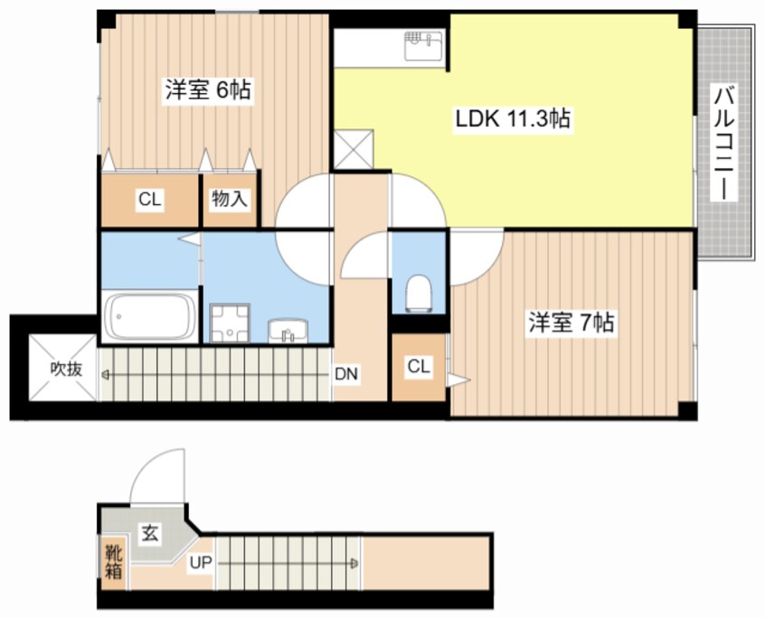 間取図 メゾンアルブル