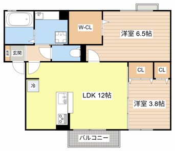 間取図 Bonheur草津