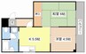 ボンフレールⅡ 2Kの間取り