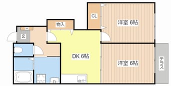 間取図 アルモニーメゾンⅡ