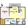 エレガンス ビュー 1LDKの間取り
