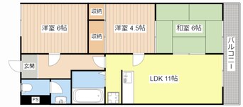 間取図 コテージ千秀水口