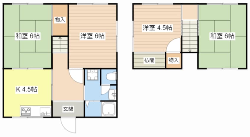 間取図 耕心貸家