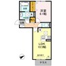メゾンヴィラ栗東 1LDKの間取り